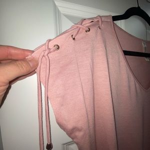 Women’s T-shirt with tie detail on sleeves